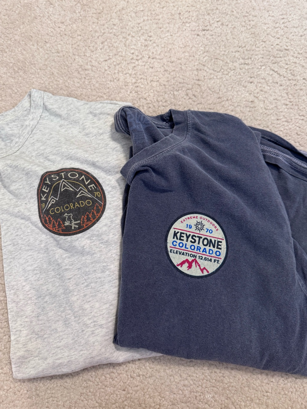 Keystone Colorado Adult Shirts Navy and Light Gray